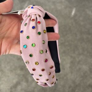 Embellished Pink Beaded Headband New with Tag N by Noir